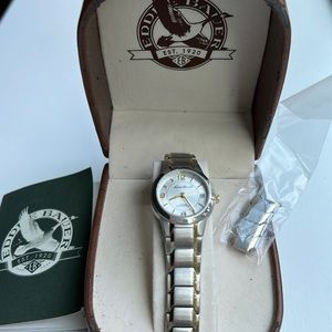 Eddie Bauer Stainless Steel Two Tone Ladies Watch with Working Battery